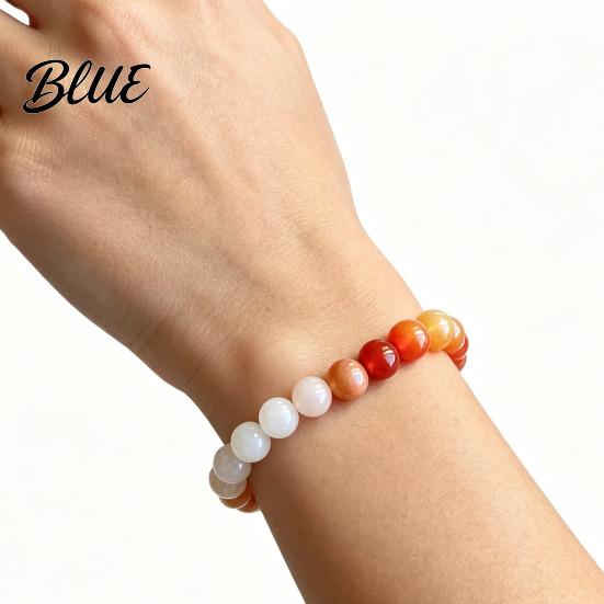 Elegant Simple Bracelet Natural Stone Beaded Bracelets Semi-Precious Gemstones Wear-resistant