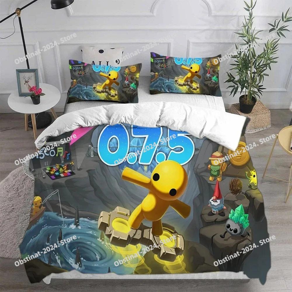 Cartoon Game Wobbly&Life Duvet Cover Pillowcase Bedding Set Adult Boys Girls Bedroom Decoration Children Gift Single Double Size