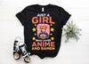 Just A Girl Who Loves Anime Gift And Ra T-Shirt, Japanese Spicy Noodles Bowl Lover, Gamer Kawaii, Video Game, Japan, Otaku Manga Cosplay,