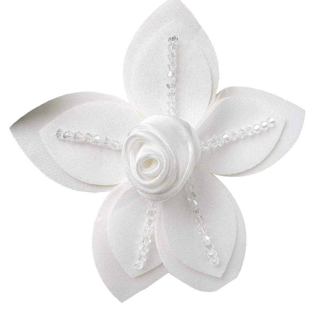 Camellia Snake Shape Brooch Fashion Women Brooch Elegant Cotton Lapel Pin for Casual Wear