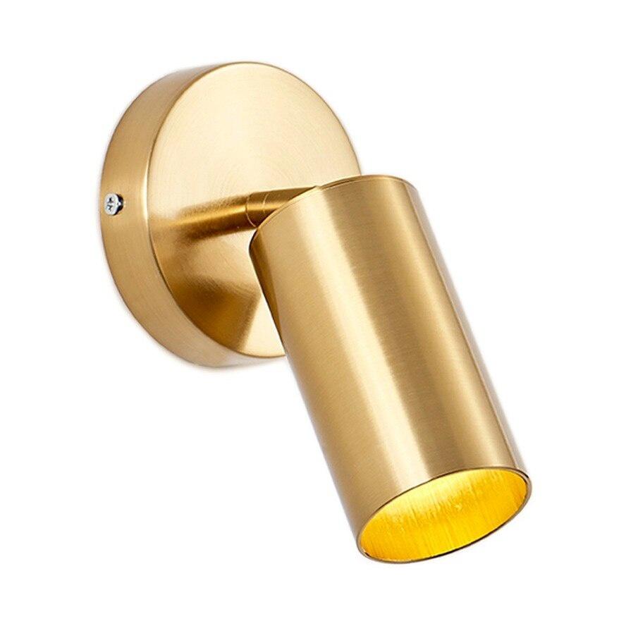 Vnitřní osvětlení E27 COB nástěnné svítidlo Celokovový jediný světelný zdroj Válec Galvanické pokovování Šatní skříň Prodejna Výloha Spotlight