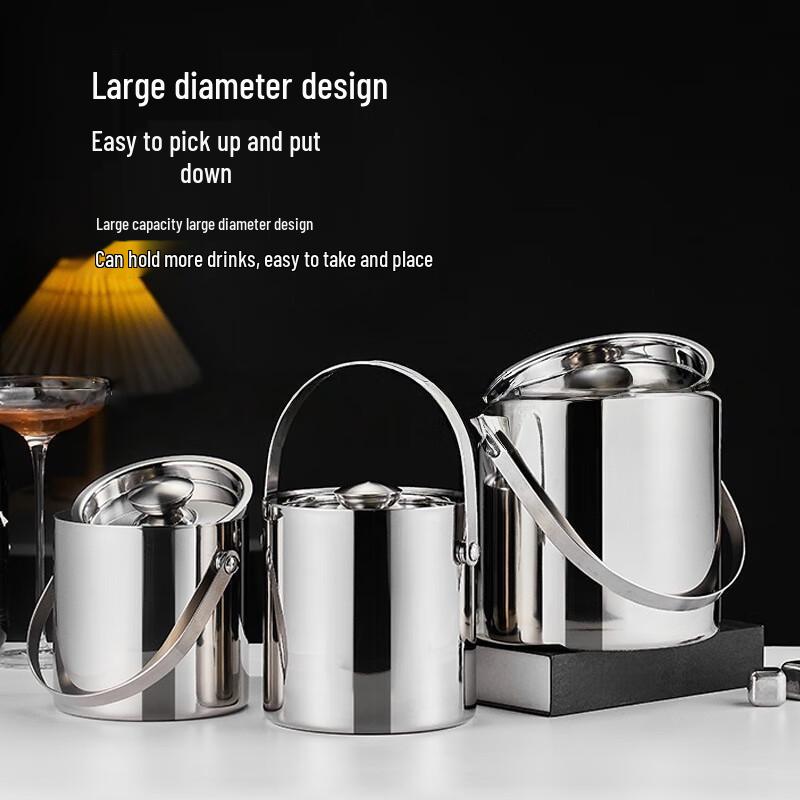 Shangqi Double-Layer Insulated Stainless Steel Ice Bucket