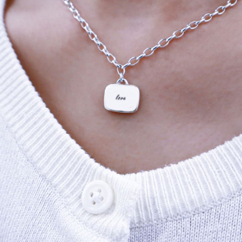DENERJA STAMP SQUARE NECKLACE