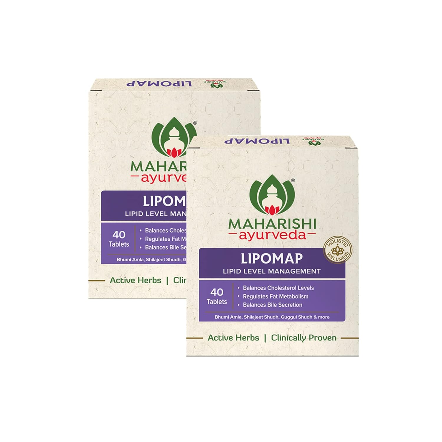 

Maharishi Ayurveda Lipomap | Ayurvedic Medicine for Cholesterol Management| Highly Effective Herbs |40 Count (Pack of 2)