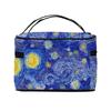 Vincent Van Gogh Cielo Azul Noche Estrellada Impresión Bolsa Organizadora de Maquillaje de Viaje Estuches Cosméticos Grandes Neceser para Niña Mujer Damas