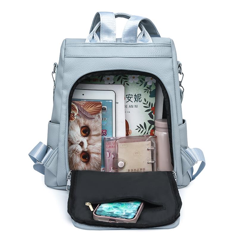 Diebstahlsicherer Rucksack Damen Rucksack mit großem Fassungsvermögen Umhängetasche mit Doppelfunktion