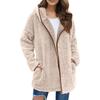 Damen Casual Hoodie, Farbe Langarm Kapuzenpullover mit Umlegekragen