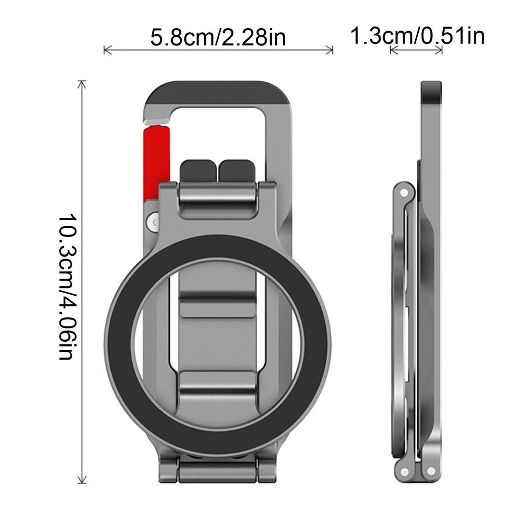 Tripod For Phone Magnetic Foldable Travel Mount Phone Stand For Selfie Video Recording Content Creation Filming Gym Travel Vlog