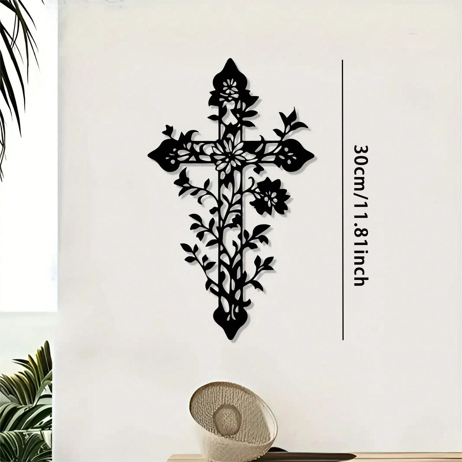 

Metal Wall Cross with Tree of Life Christian Home Decor Iron Wall Art for Living Room Bedroom Church