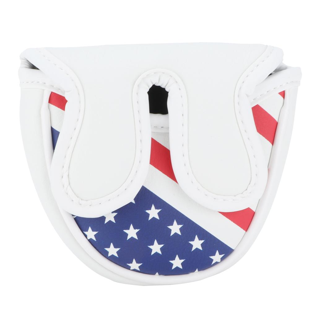 Waterproof PU Golf Mallet Headcover Center Putter Cover Protector with Magnetic Closure