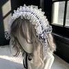 Fashion Lolitas Headbands Soft Durability Lolitas Lace Bows Hair Band With Music Notes for Costume Event