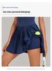 Women's Pleated Two-Piece Yoga Dress for Running, Sports, and Tennis - Anti-Exposure Skirt 3961