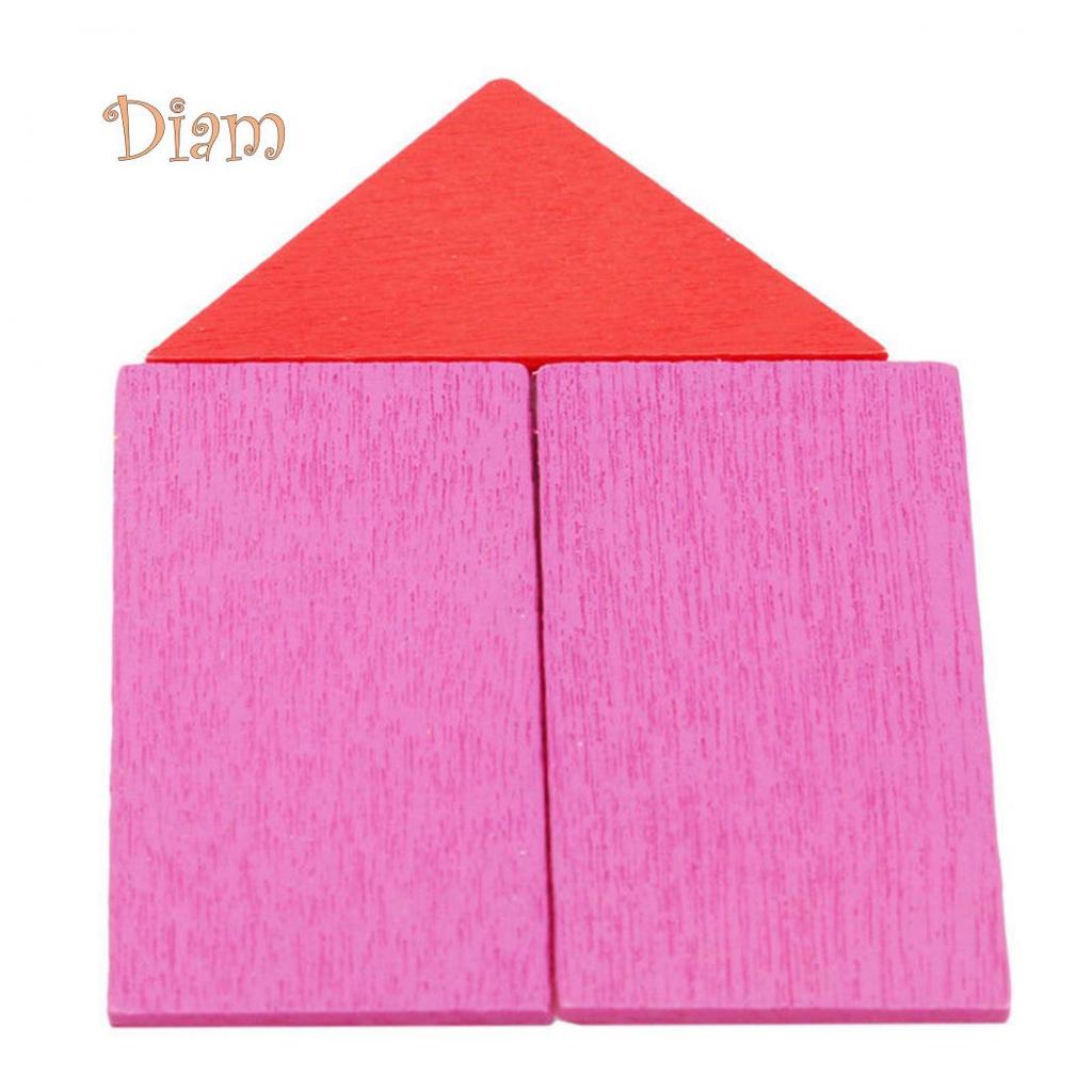 OBS Toy Product Dřevěné barevné kulaté geometrické čipy Matematické učební pomůcky pro děti