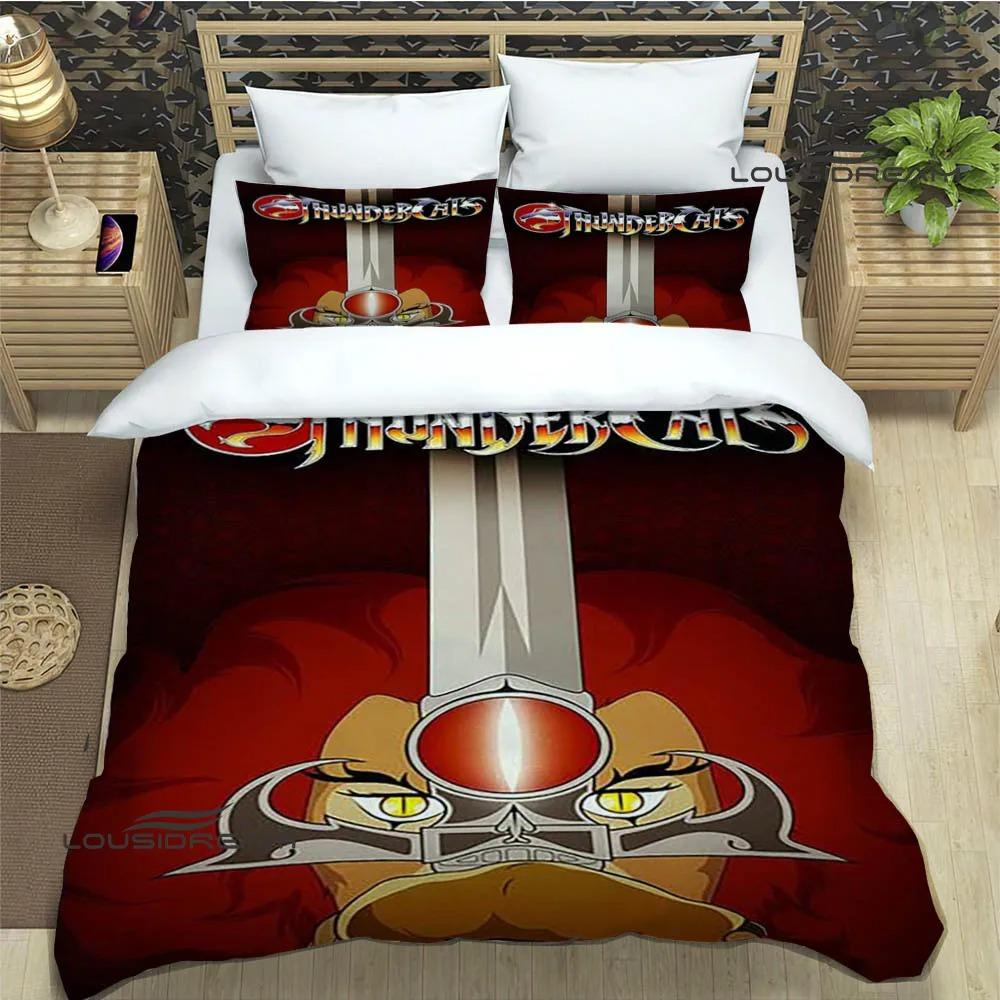 Thundercats Anime Printed Bedding Sets Exquisite Bed Supplies Set Duvet Cover Bed Comforter Set Bedding Set Luxury Birthday Gift