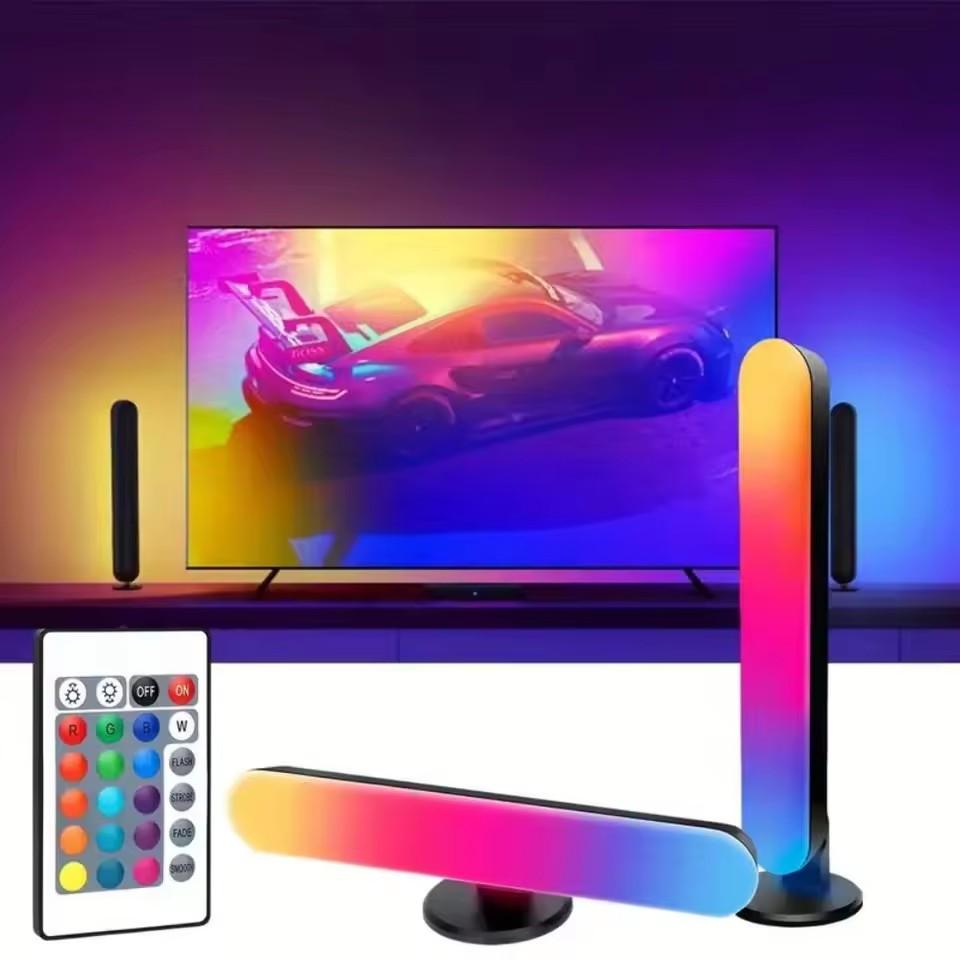 RGB Pickup Light Music Rhythm Lights Upgraded USB Rechargeable Model Christmas Decoration Desktop RGB Light Bar Music Rhythm