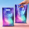 Galaxy Pattern Plastic Handbag Gift Goodie Candy Bags Birthday Party Decor kids Wedding Birthday Party Supplies Gift Baby Shower