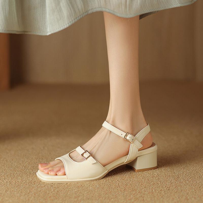 

Summer women s broadband sandals casual women s high-heeled sandals solid color large size shoes soft sole new women s shoes rubber sole 39 белый