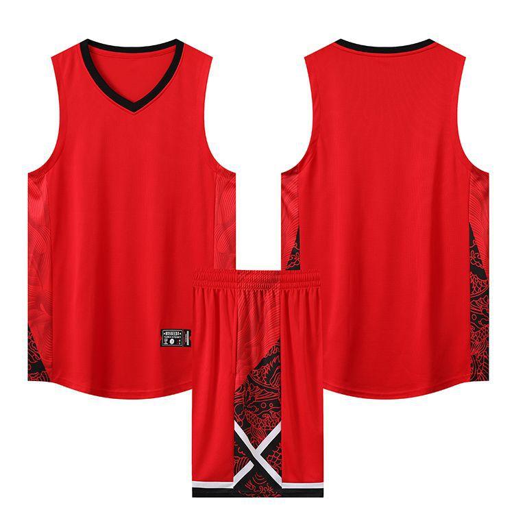

American Basketball Suit, Adult Children S College Students Men S Breathable Game Training Suit, Summer Fixed Jersey For Women 4XS красный