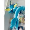 Sleeping Vaporeon Plush Toys Collectible Soft Plushies Pikachu Sprigatito Sylveon Flareon Sprigatito Piplup Stuffed Animal Doll
