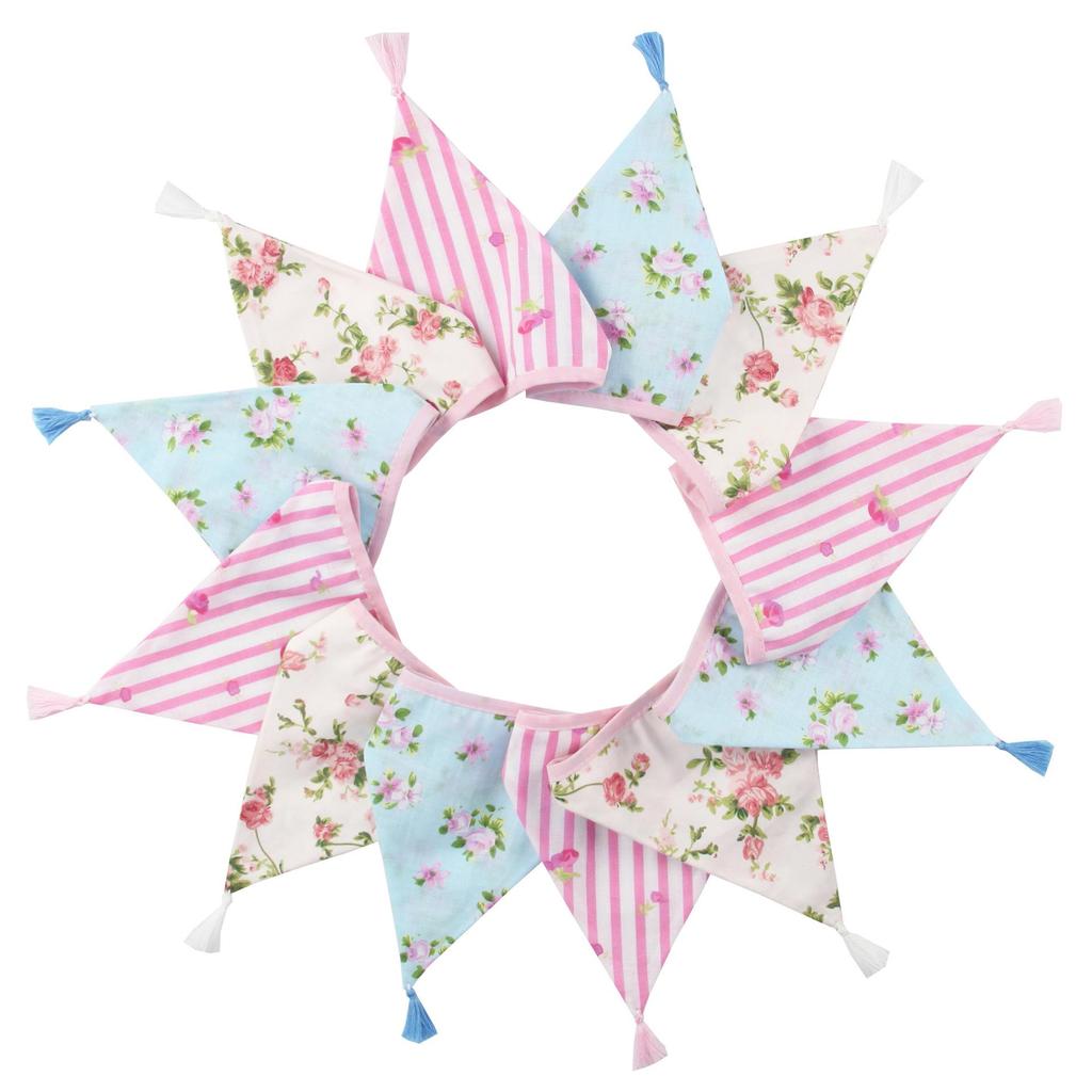 Nordic Cotton Tassel Triangle Bunting for Weddings, Photos, and Kindergartens