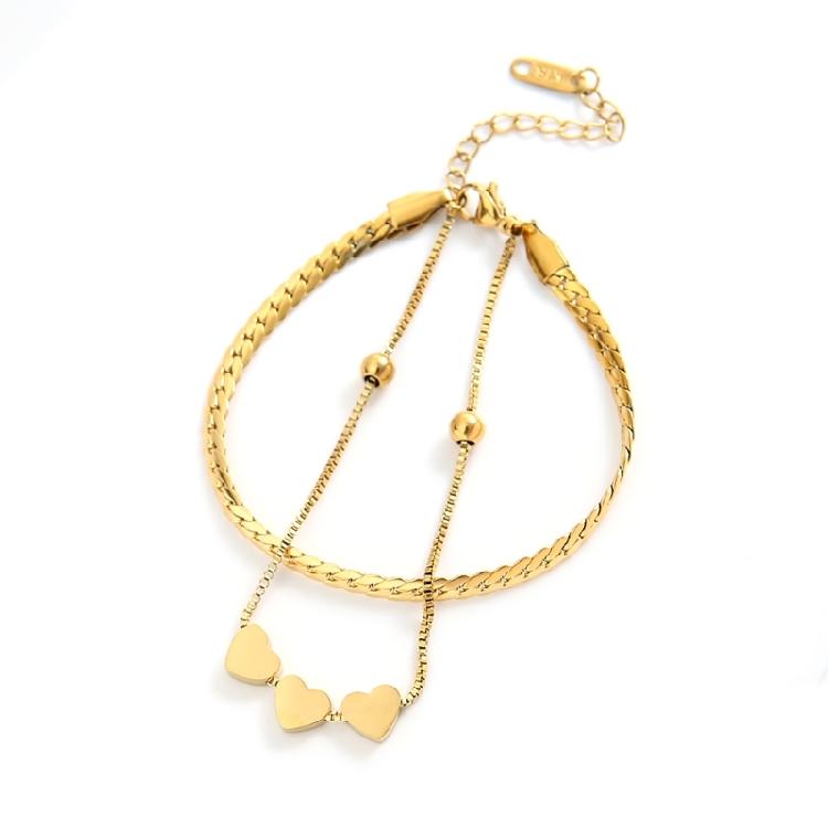 Bracelet Élégant Pendentif Cœur Bracelet Quotidien Bracelet de Soirée Bracelet à Chaîne Moderne Parfait pour Diverses Occasions