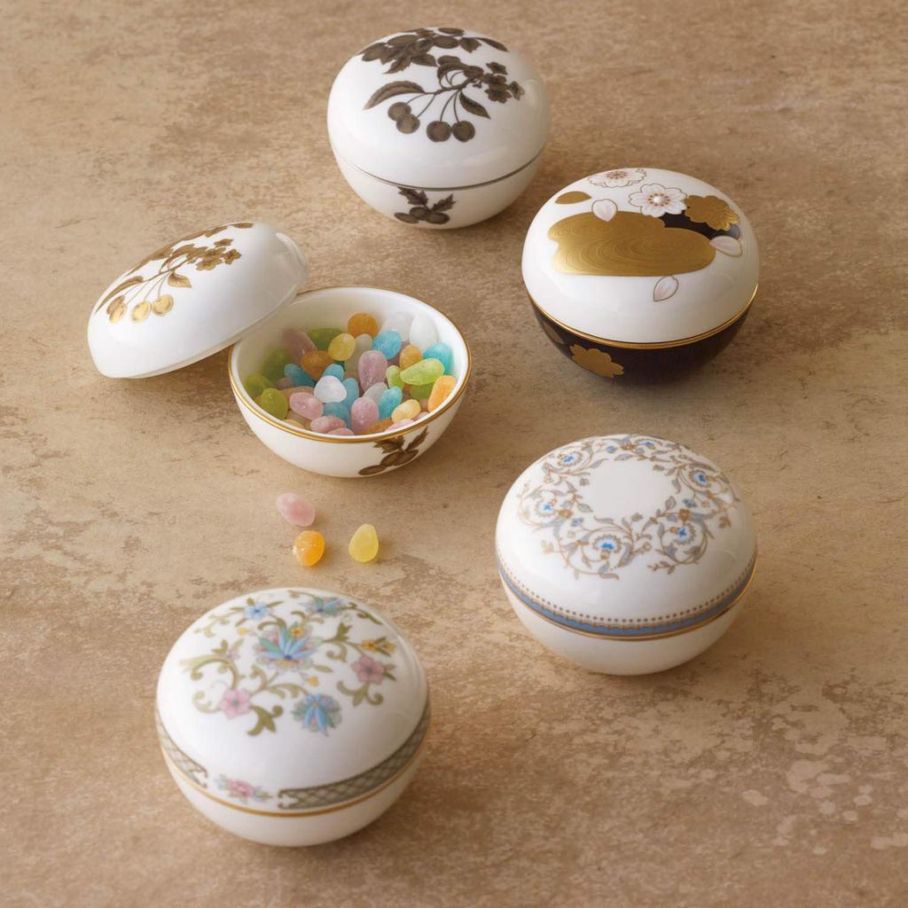 Noritake Bonbonnière, Approximately 7.5cm Diameter, 5.5cm Tall, Gold Nut, 1 Piece, Gold, Bone China, T54805/AC394