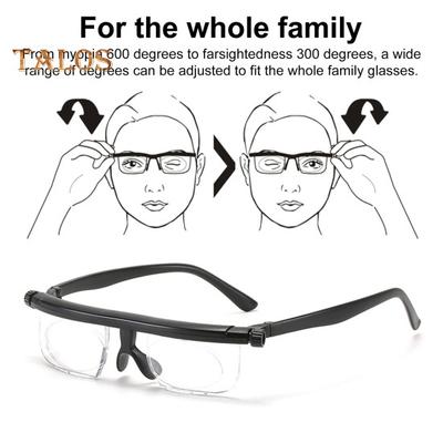 Vi verstellbare Lesebrille mit Vi-Shift-Schutzhülle, halber Rand, Antibeschlag, leicht, einfach zu reinigen, Nasenpads, Männer, verstellbare Fokusbrille für die Nähe