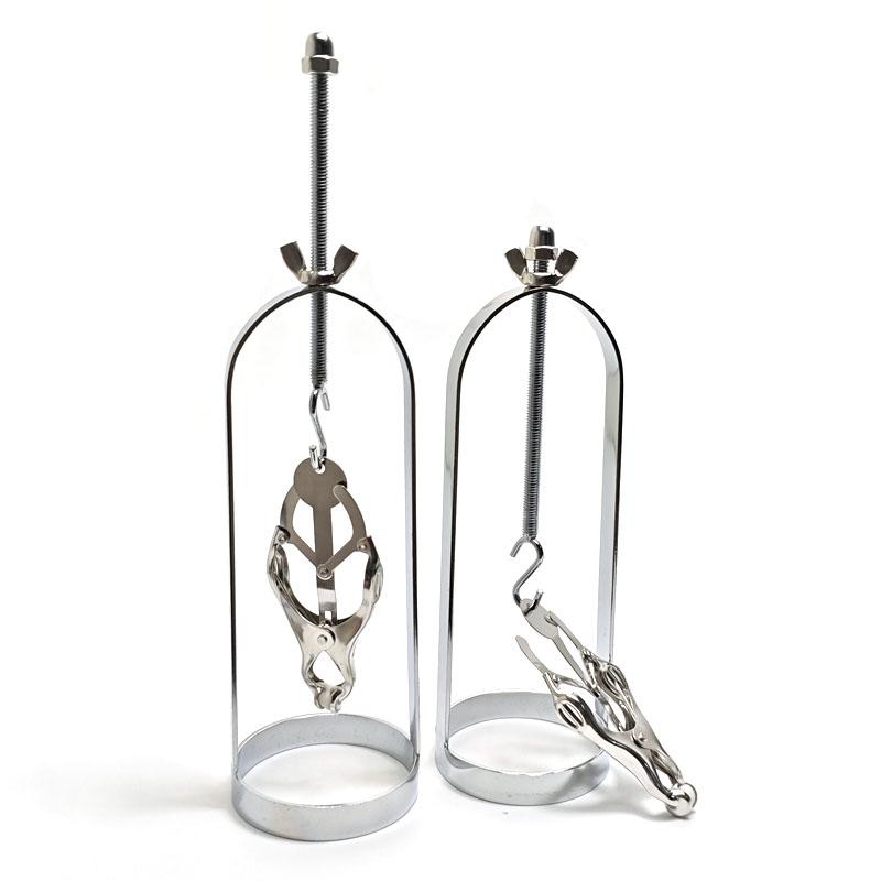 Beginner Friendly Nipple Clamps Set – 1 PC Adjustable Stainless Steel Breast Clips Reusable BDSM Adult Toy for Couples