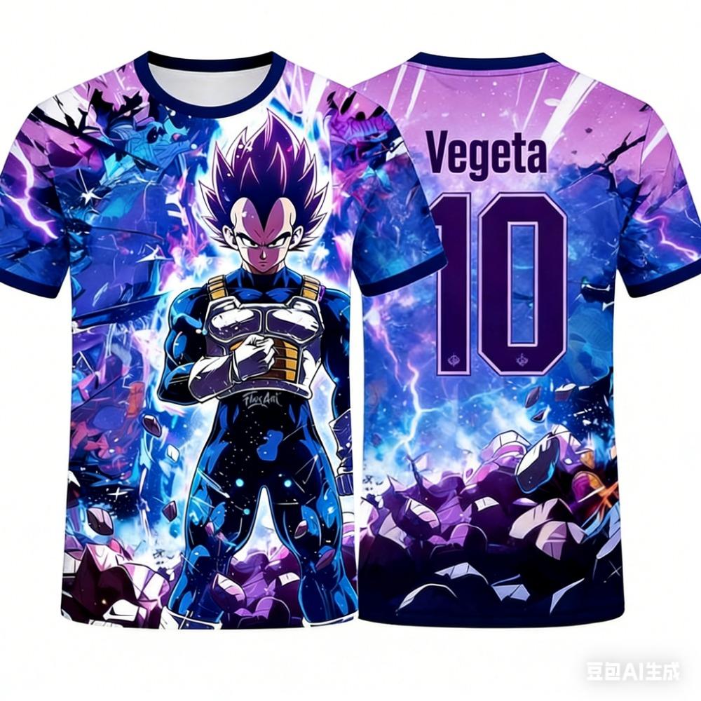 2026 Summer Dragon Ball Retro Fitness T-shirt Men's Oversized 3D Printed Short-sleeved Family