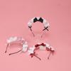 Maid Make Up Girls Lace Wash Face Women Accessories Korea Style Headband Lolita Hair Band Bow