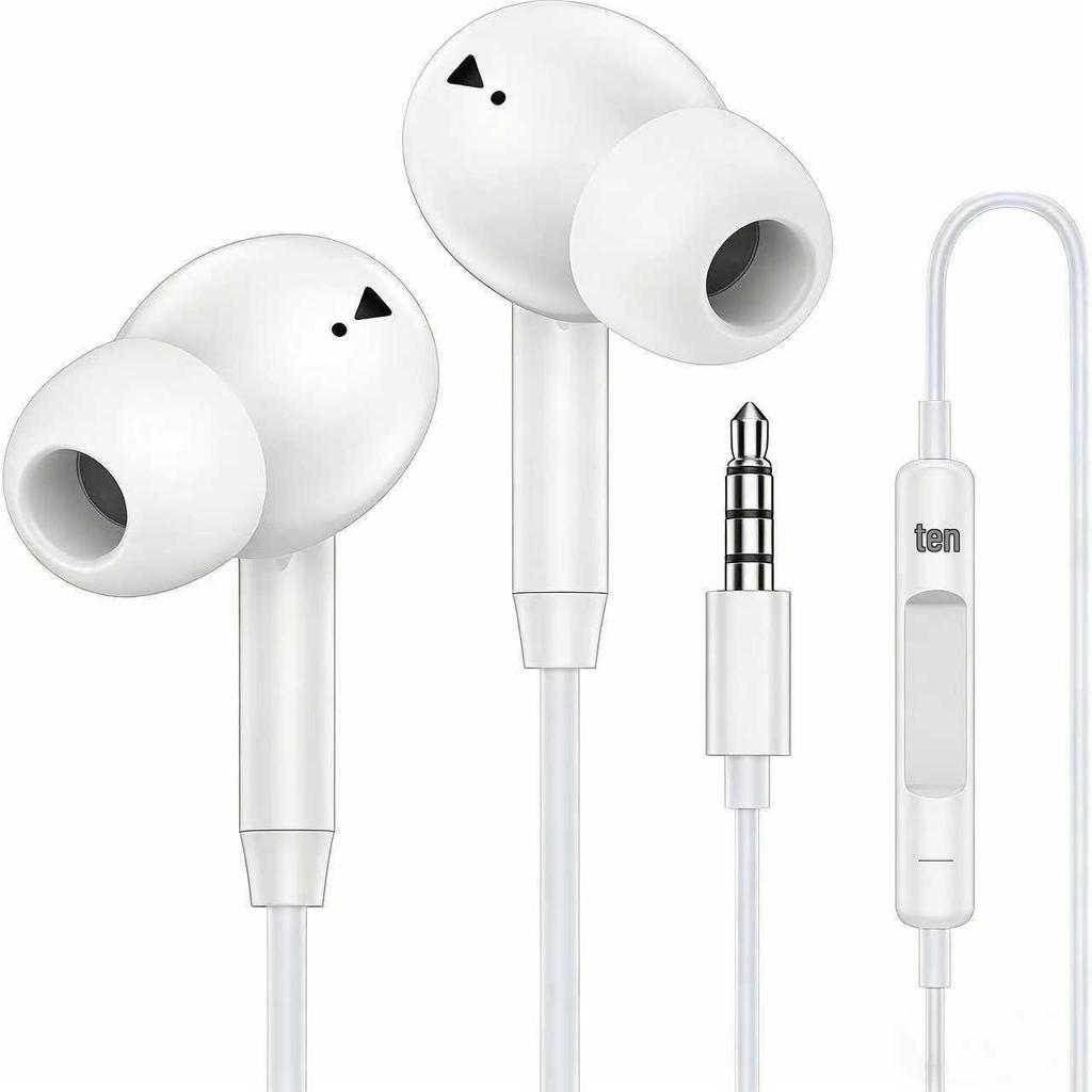 Yongteng Type-C In-Ear Wired Earphones with Mic - Universal Heavy Bass Stereo for Phones and Computers