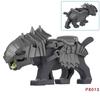 MOC Medieval Wolf Building Blocks Castle Army Knight Soldiers Figures Mount Animal Bricks Toys Gift DF004