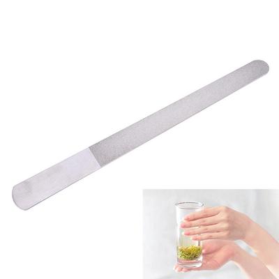 1PC enorme doppio lato in acciaio inossidabile metallo Nail Art Lima Manicure Pedicure Strumento