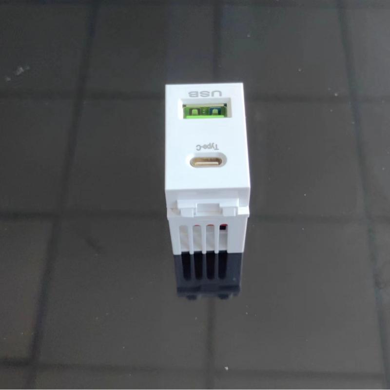 1 szt. 220V Panel Ładowania Telefonu Komórkowego Gniazdo USB+Typ C Moduł Zasilania Transformator 5V 2.1A Gniazdo Ładowania Adapter Przełączający