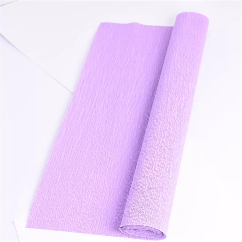 Thickened Colored Crepe Paper for DIY Flowers, Stretchable Ruffled Paper for Kindergarten Crafts