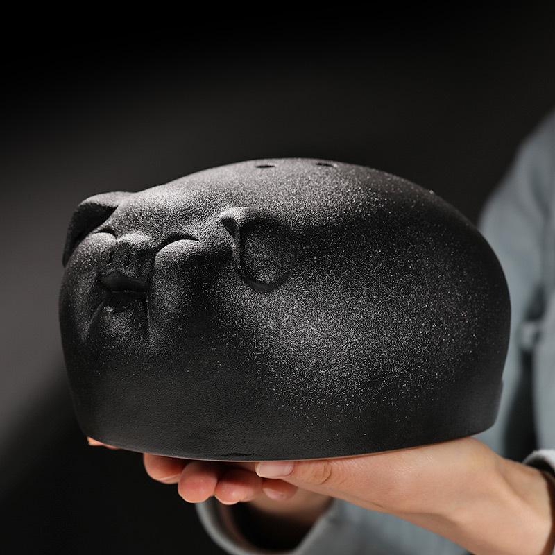 

Lucky Pig Large Creative Plate Incense Stove Mosquito Incense Stove Household Indoor Ceramic Incense Stove Box