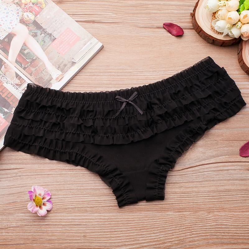 Cute Lace Low Waisted Panties with Mesh and Sexy Women's Panties