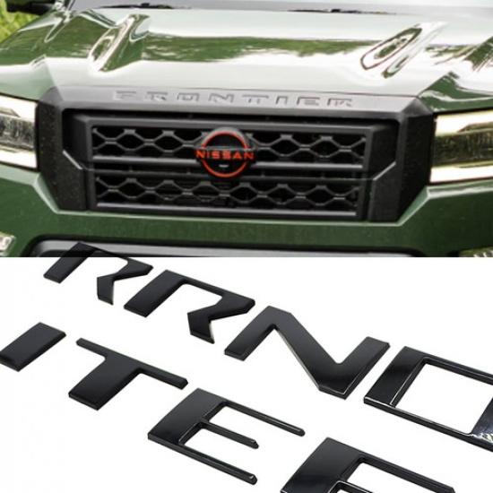 Front Hood Grille Letter For -2025 Frontier Accessories Upper Bumper Emblem