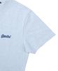 Syupeodeulai Small Vintage Logo Embossed T-Shirt Melange Sky Blue Sduiscp19Msb