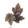 Vintage Brooch Wedding Gold/Silver Plated Maple Leaf Brooches Pins Exquisite Collar for Women Dance Party Accessories Gifts