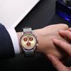 MEGIR 2247 Herren Luxus Quarz Uhr Leinengewebe Armband Chronograph Lebenswasserdicht Kalender Freizeit Mode Herrenuhr Geschenk