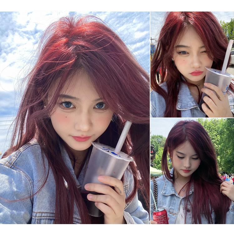 2026 Hair Dye Cream: Gray-Brown Linen, Black Tea Color, with Hair Care Benefits