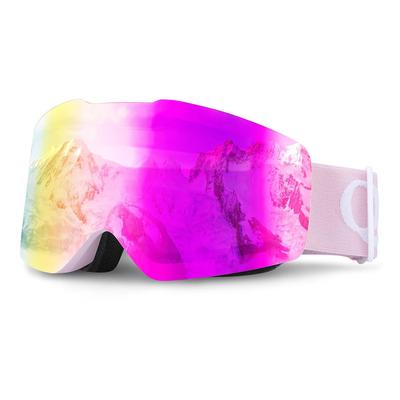 Frameless Anti-Fog UV400 Ski Goggles - Pink