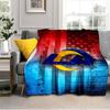 Rams Team Spirit Printed Throws Blanket Soft Flannel Blankets for Couch Bed Gifts for Men Women Picnic Blanket Christmas Gifts