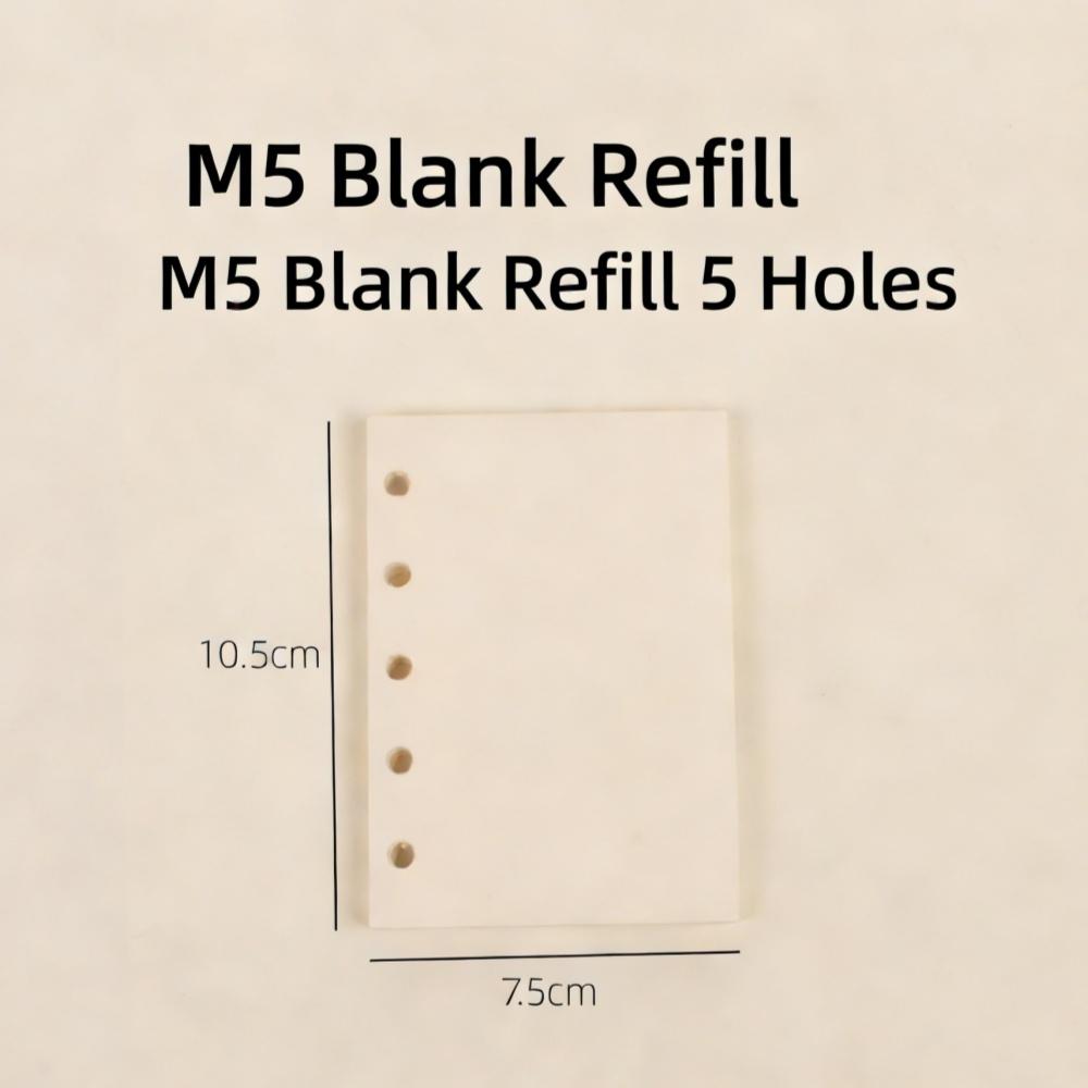 

M5 Binder Notebook Transparent 5-Ring Mini Binder Pvc Photo Album Card Holder For Collecting Stamps Cards Receipts Diy Scrapbook