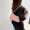 Minimalist Corduroy Crossbody Bag for Women, Single Strap Shoulder Tote, Zipper Closure Mini Square Handbag, Soft Casual Daily Purse