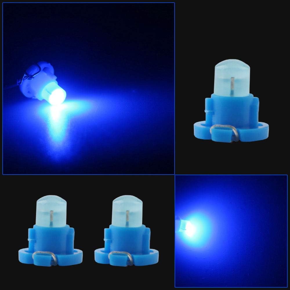 Grandview 10pcs T4.2 COB 1 SMD Led For Dashboard trument Cluster Light Car Light Bulb Side Light Indicator light Interior Panel Bulb Light 12V (Blue)