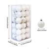 36 Pieces Christmas Ball Ornaments, Small Hanging Decorations for Celebration