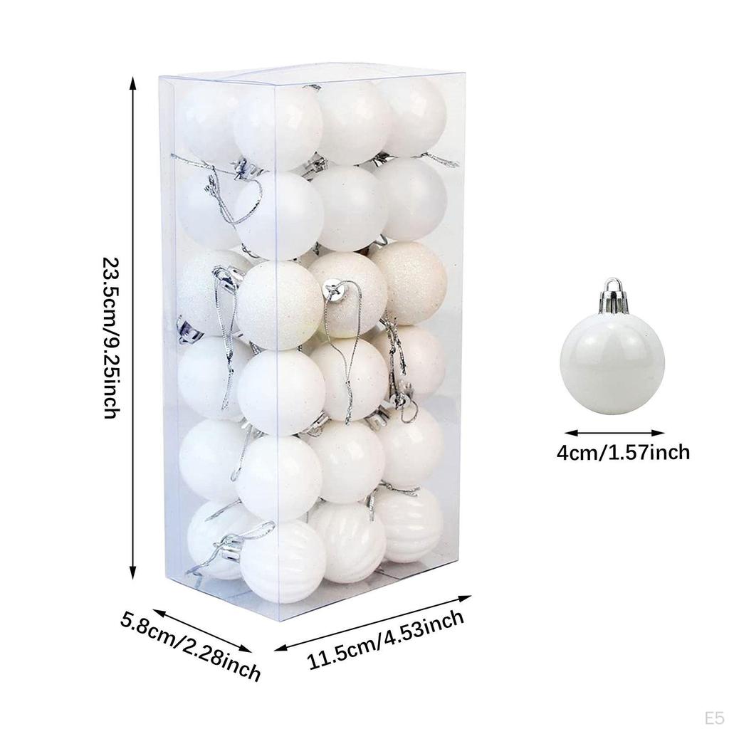 36 Pieces Christmas Ball Ornaments, Small Hanging Decorations for Celebration
