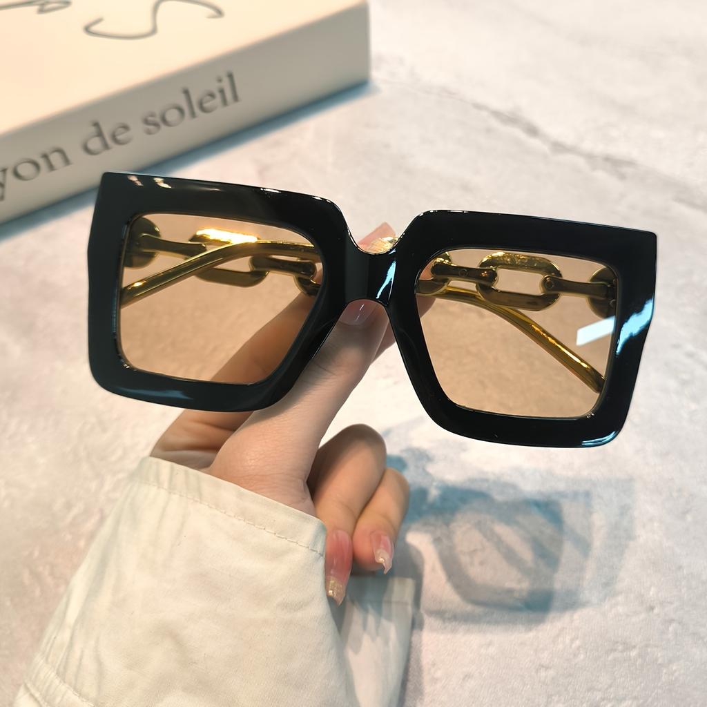 Trend Oversized Square Fashion Glasses,Girls Boys Stylish Sunglasses,for Party, Hiking, Trekking,Shopping